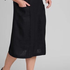 Flax Black Midi Skirt